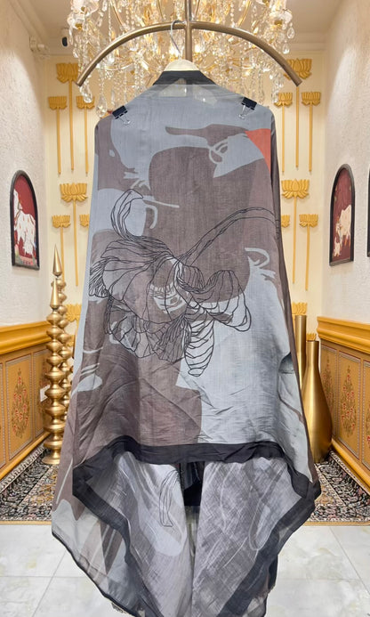 Zehna Pearl Line Suit (Grey)