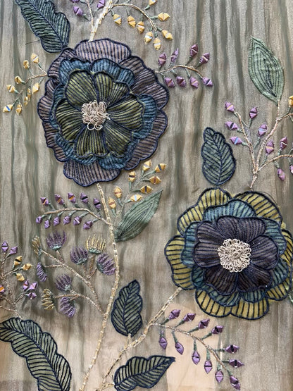 Rimzara Noor Gota Suit (Olive Green)