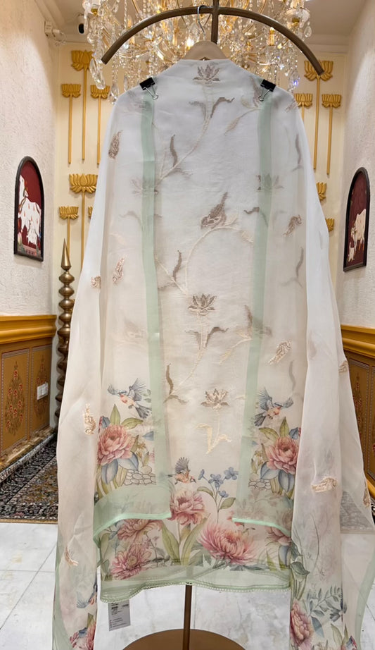 Noor Printed Organza Suit