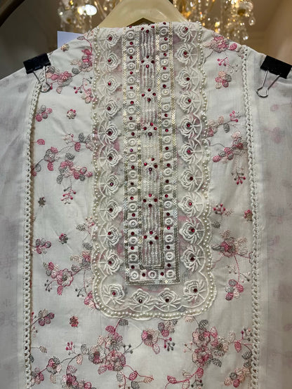 Zarifa Olive Naqsh Suit