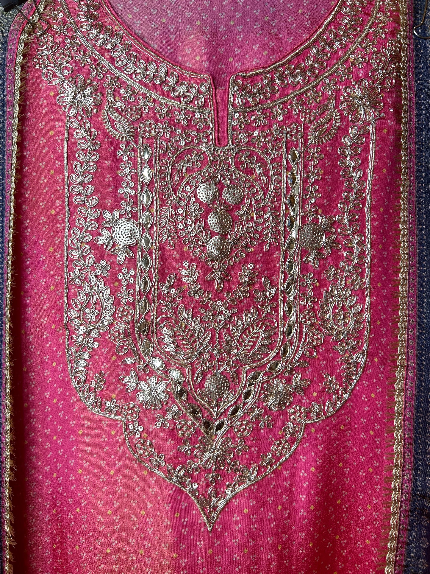 Zehraab Organza Suit (Pink)