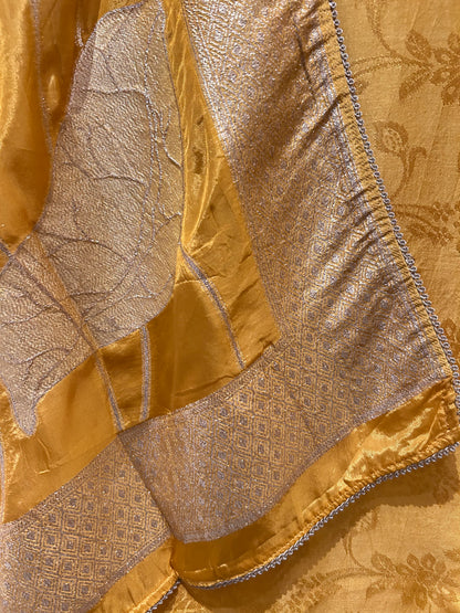 Sunehri Raah Banarasi Suit (Yellow)