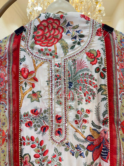Tvesha Printed Muslin Suit