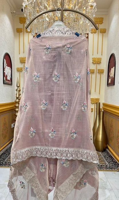 Zarisha Zari Loom Suit (Lavender)