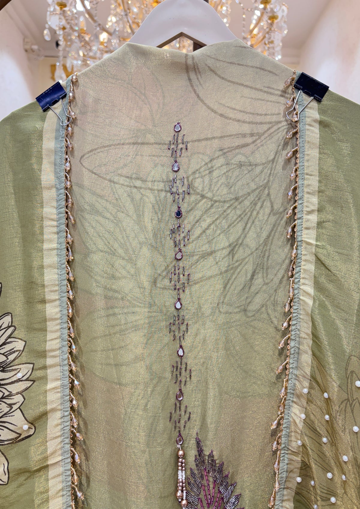 Gulrais Organza Suit