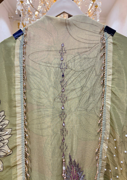 Gulrais Organza Suit
