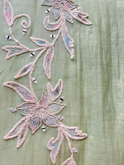 Nazira Mul Aaina Suit (Green)