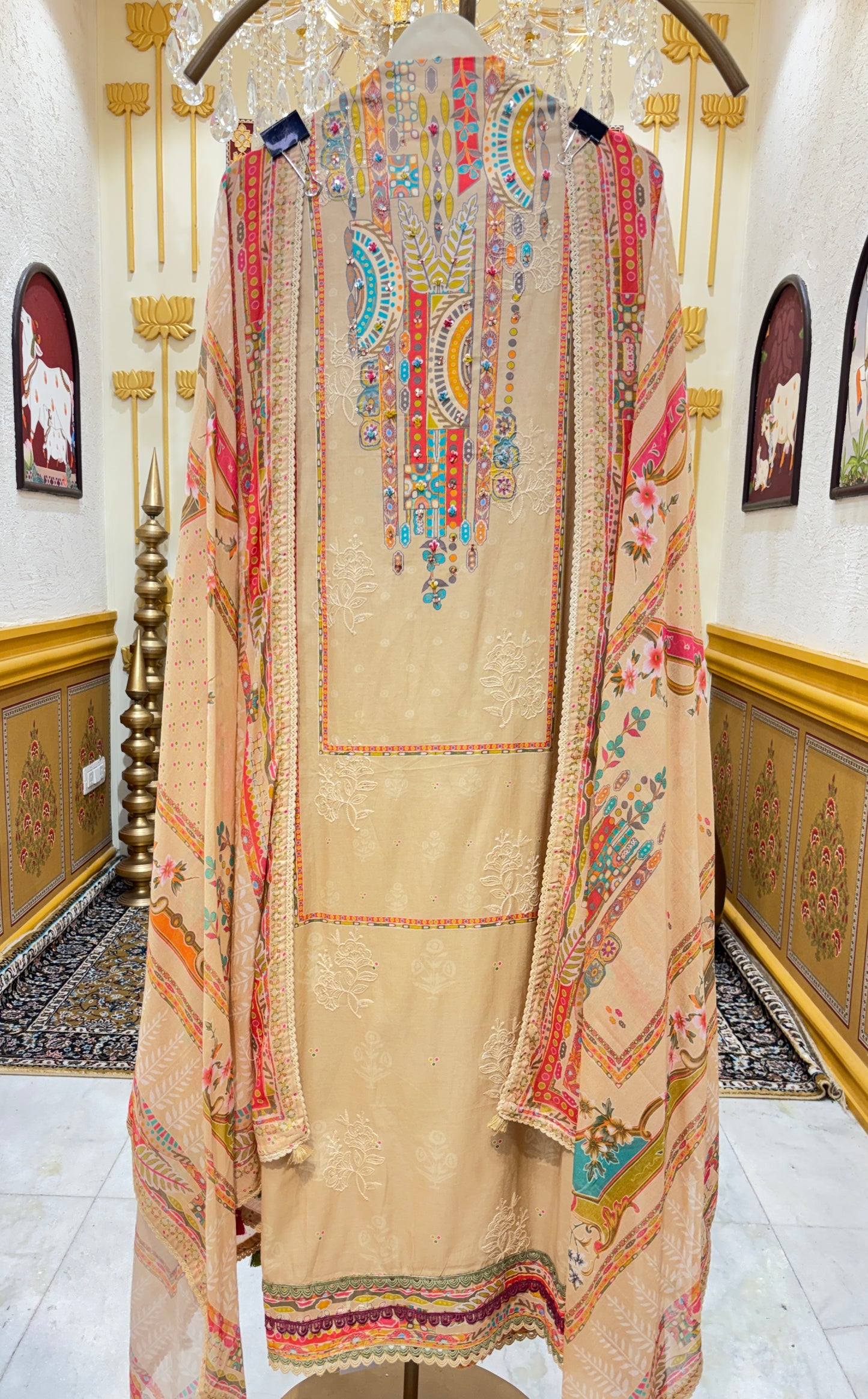 Aafreen Sequin Cotton Suit
