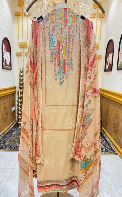 Aafreen Sequin Cotton Suit