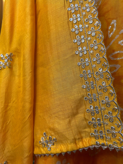 Inaayat Cotton Suit (Yellow)