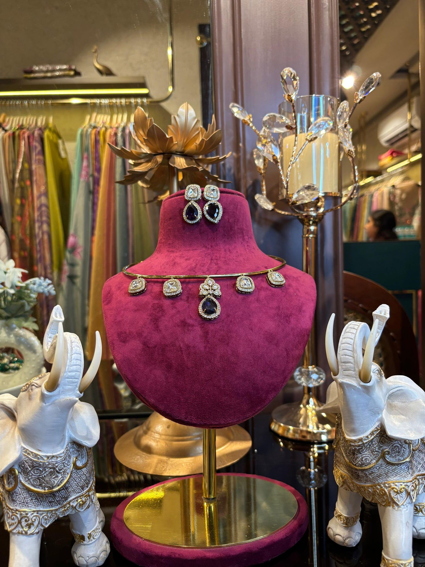 Elanora Choker Set (Blue)