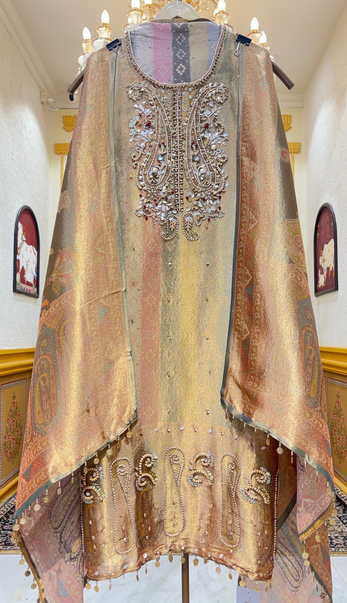 Mehermoti Organza Suit