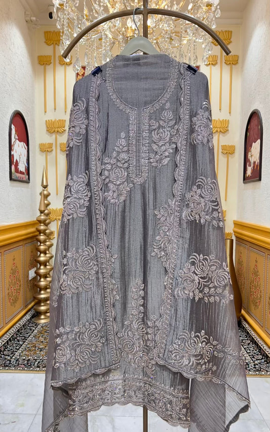 Zivara Crystal Élan Suit (Dark Grey)