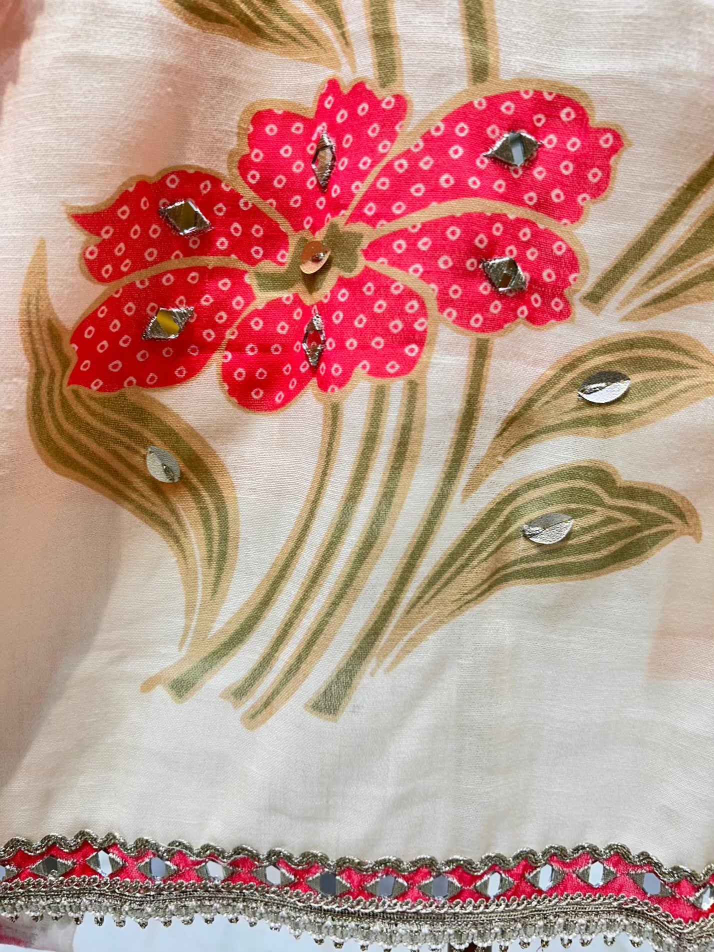 Elmyra Hand Painted Chanderi Suit