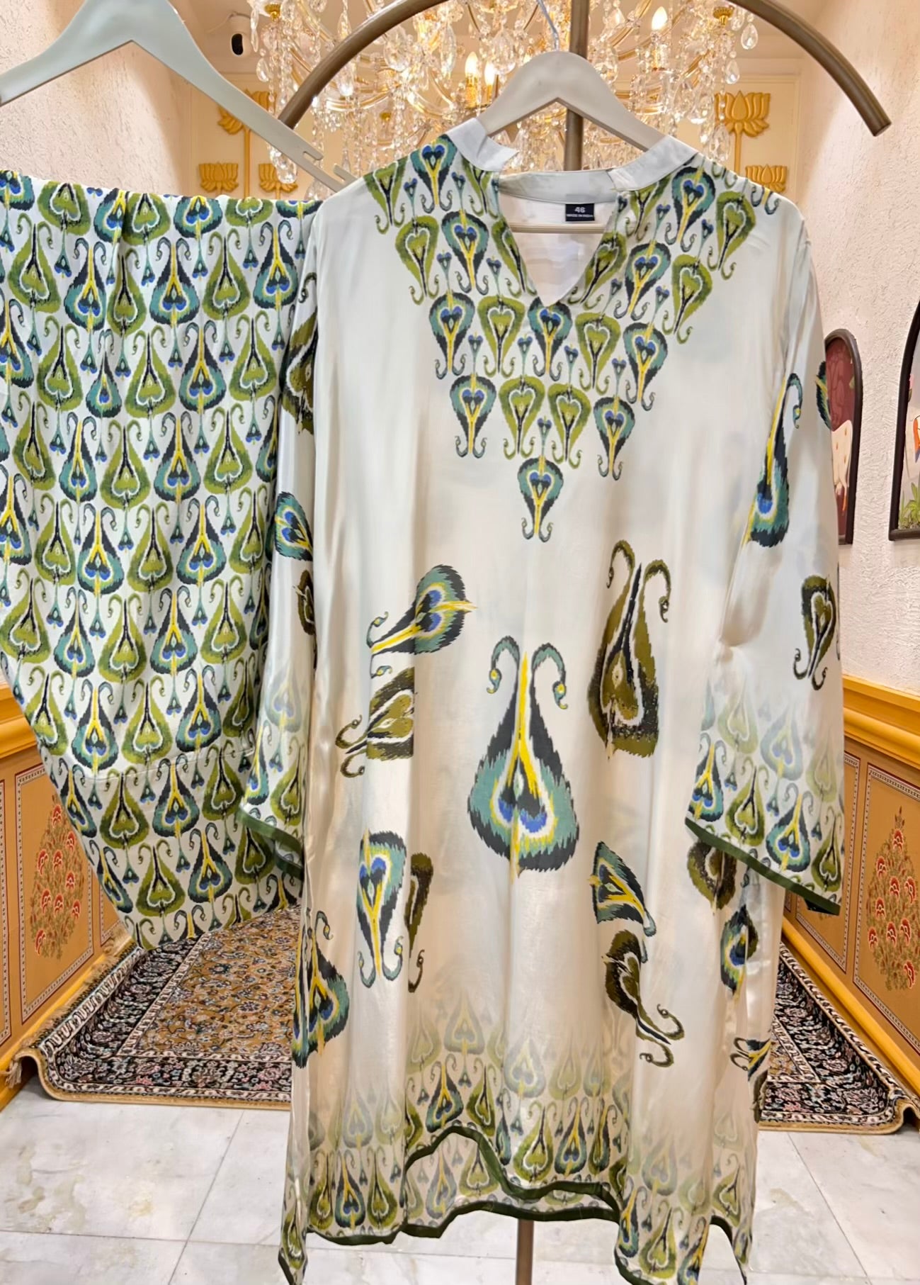 Orvya Sequin Print Farshi Set