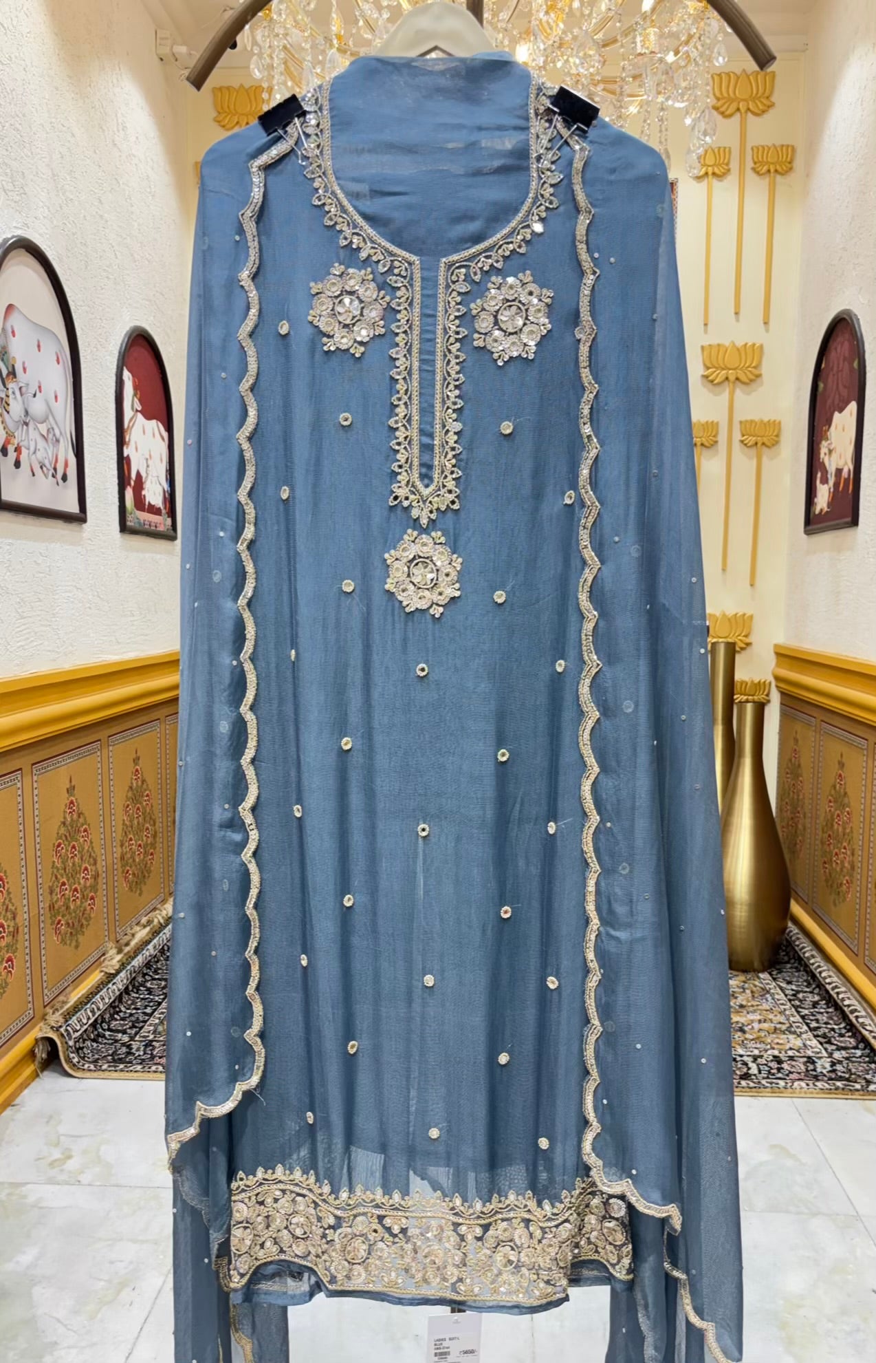 Zivaira Cutdana Organza Suit