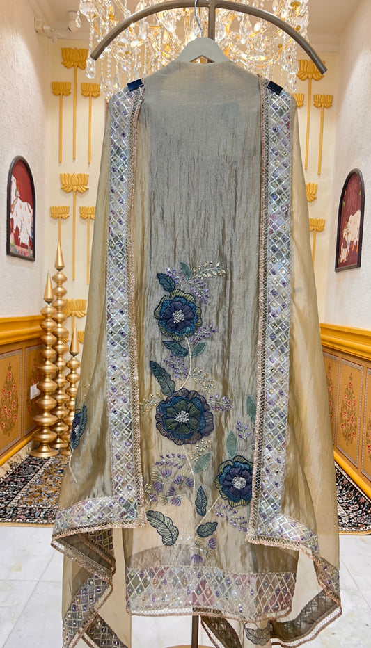 Rimzara Noor Gota Suit (Beige)