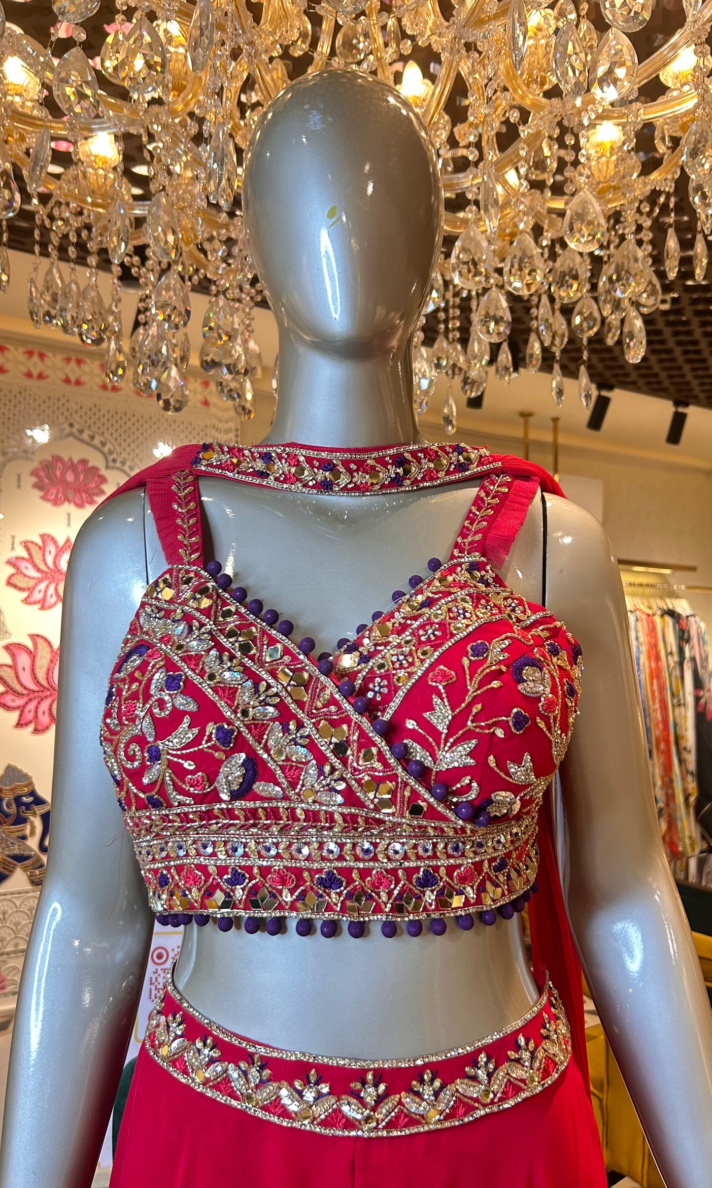 Gulnaar Muse Crop Top Set