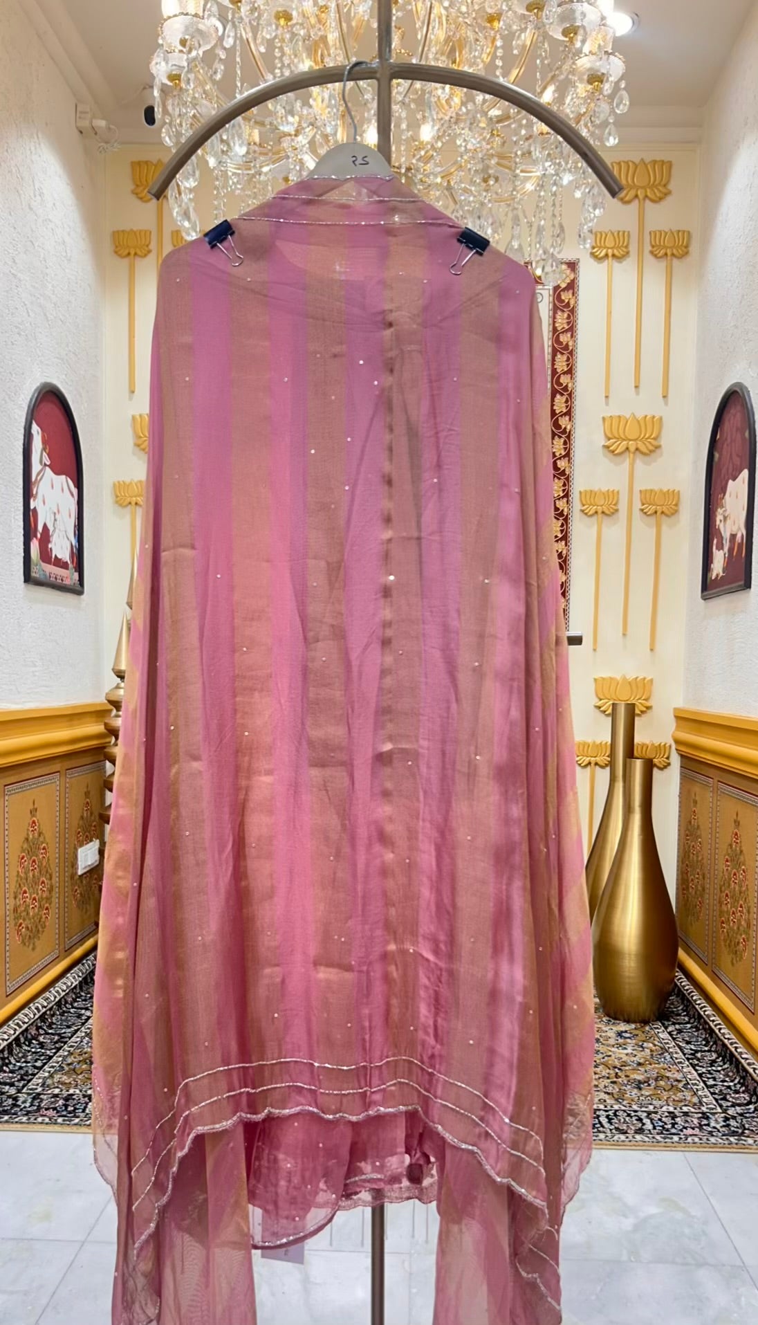Mehira Banarasi Noor Suit (Pink)