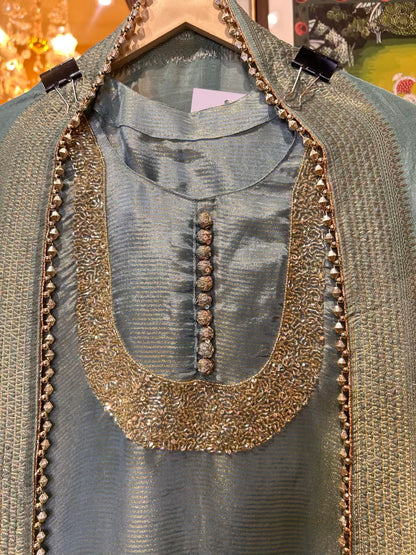 Meerbaaz Banarasi Suit (Powder Blue)