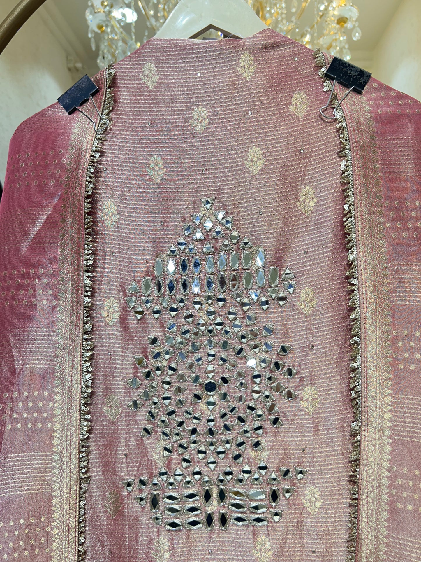 Aavira Aaina Veil Suit (Pink)