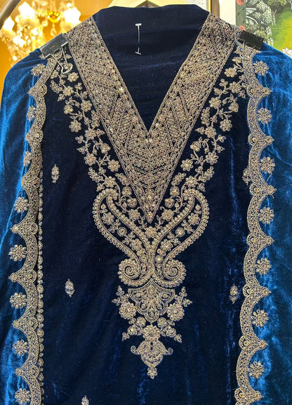 Rimvaar Velvet Suit (Blue)