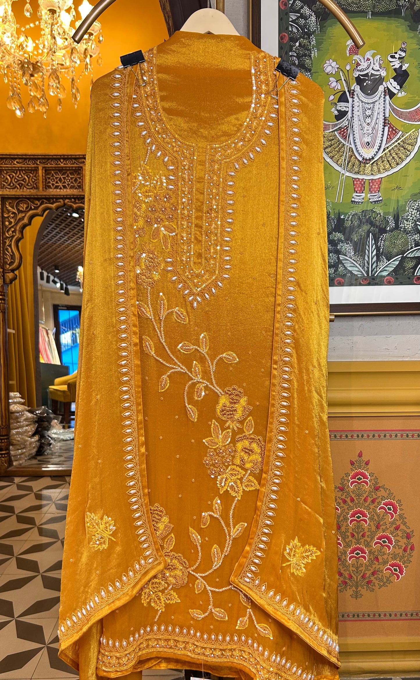 Zehra Sitara Suit (Yellow)
