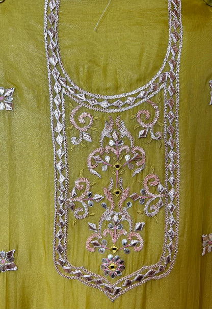 Nayra Mirror & Gotapatti Organza Suit