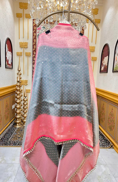 Mahzara Shahi Brocade Suit (Black)