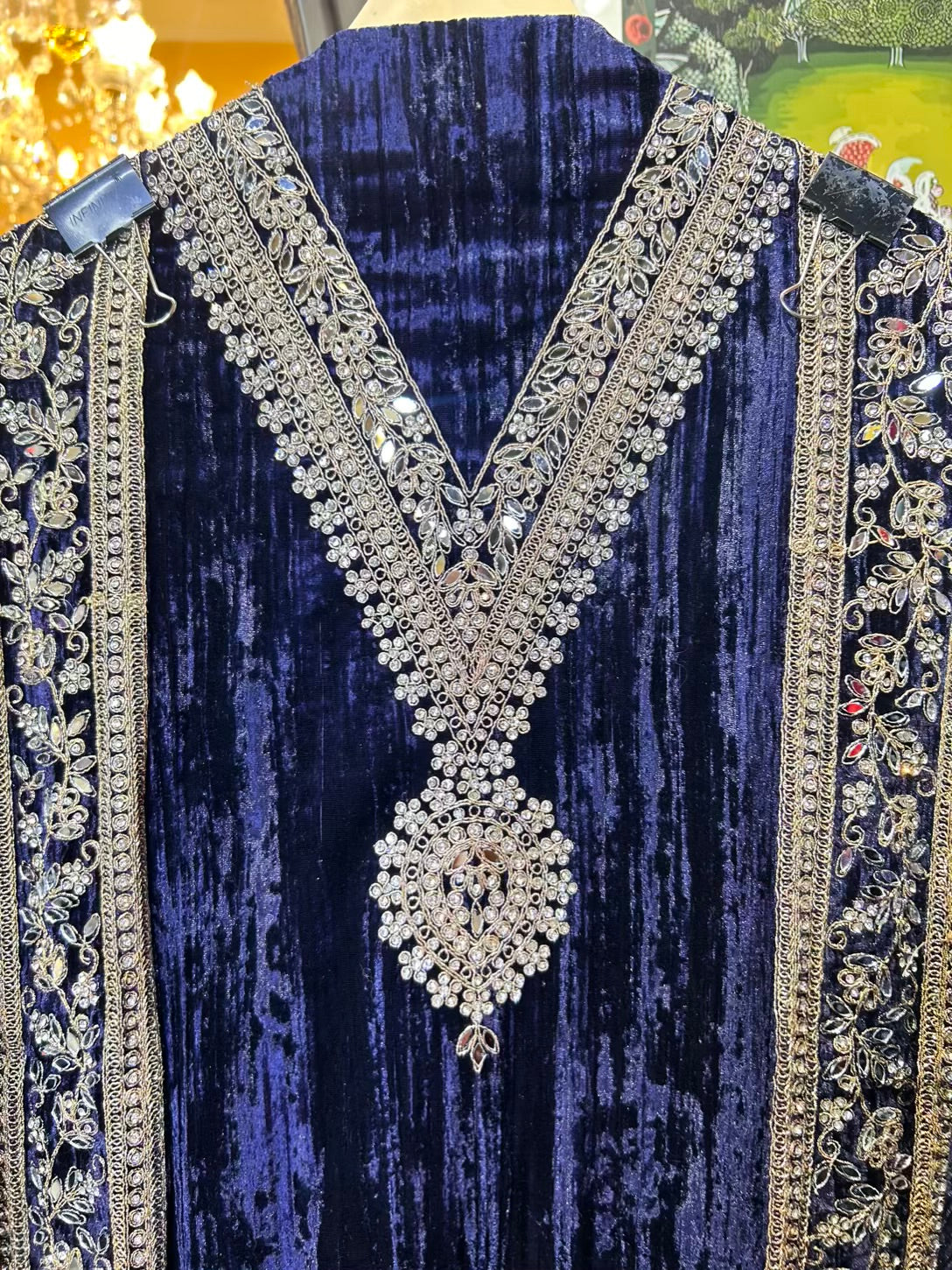 Mehrazar Velvet Suit (Blue)
