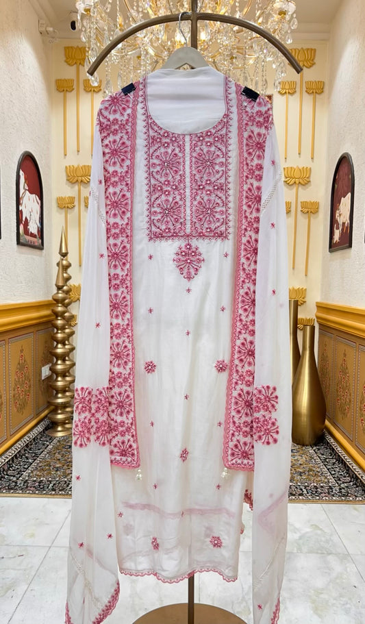 Amayra Pearl Veil Suit (Pink)