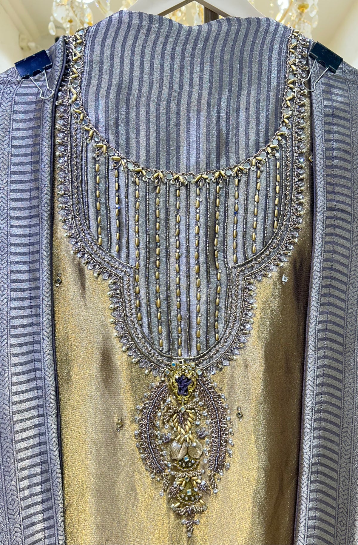 Chandzari Organza Suit
