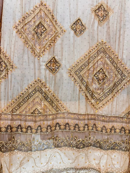 Ishira Lace Veil Suit (Ivory)