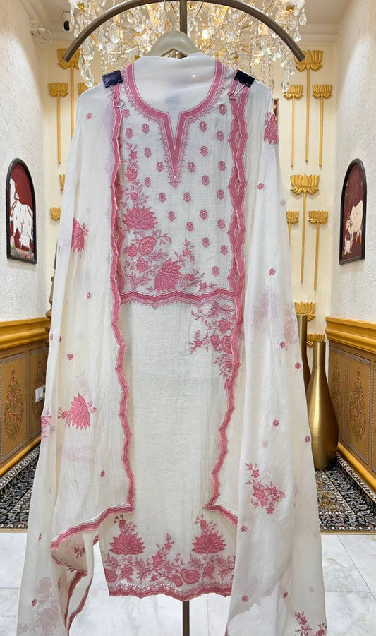 Ishana Mul Veil Suit (Pink)