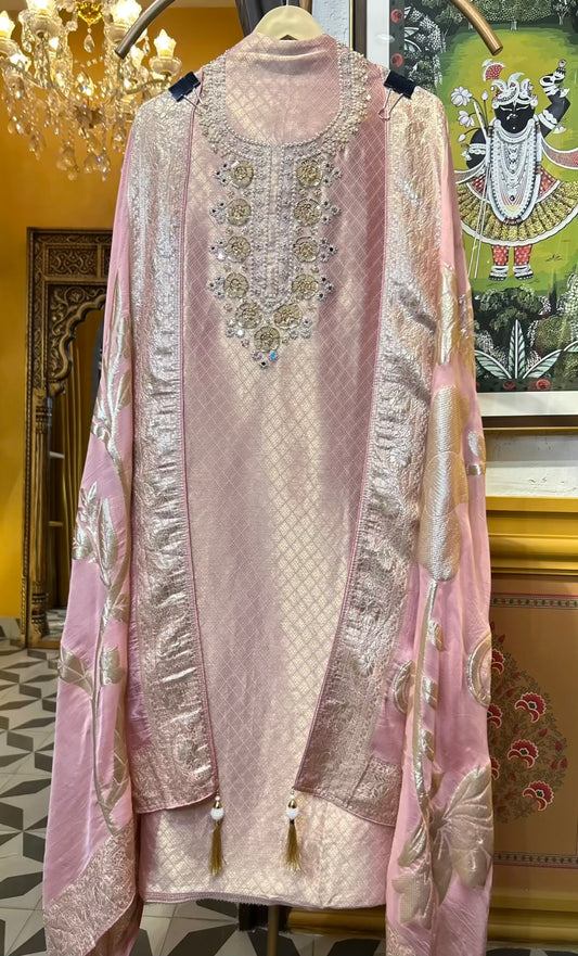 Sabeira Organza Suit (Pink)