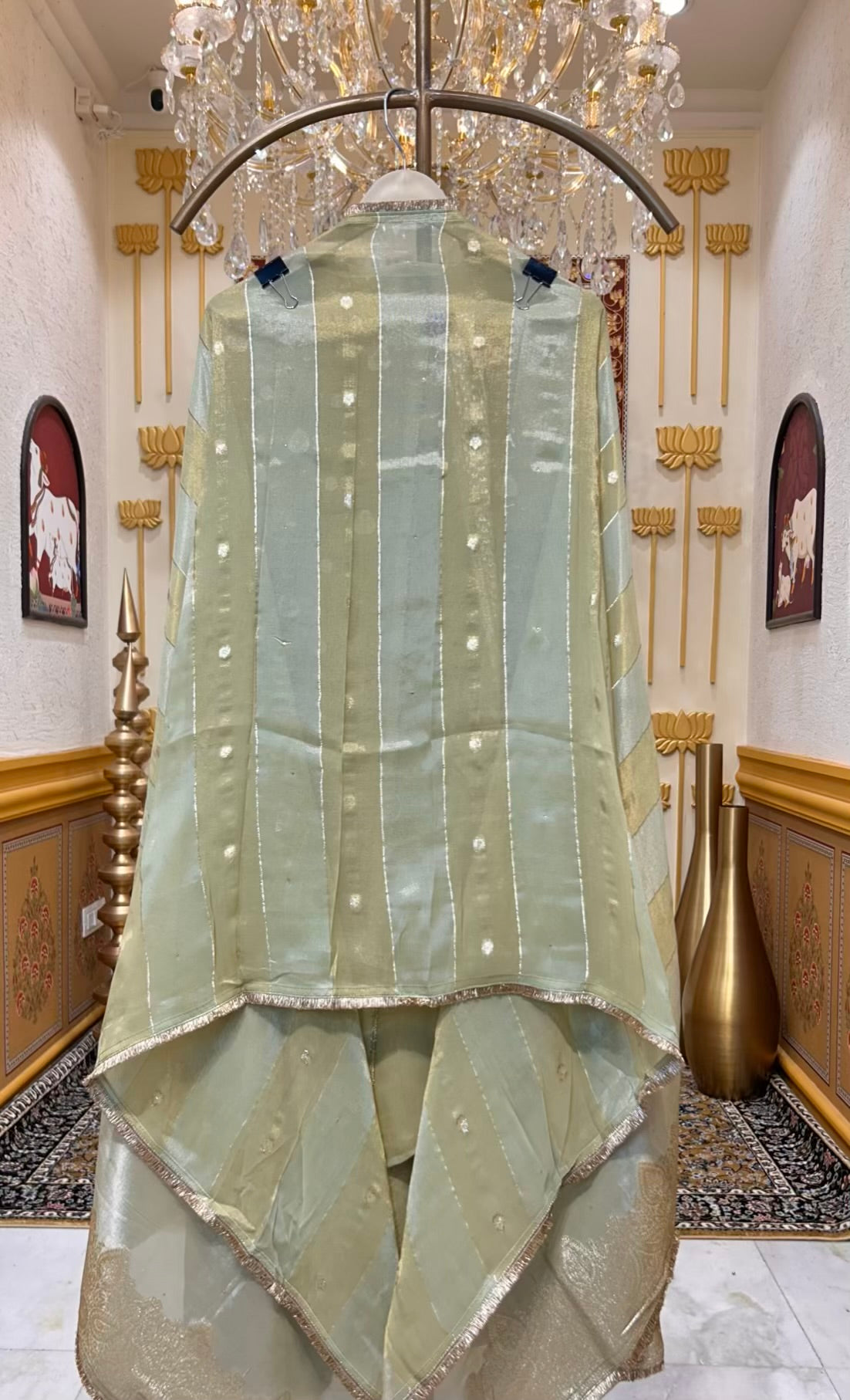 Riyara Gota Noor Suit (Green)