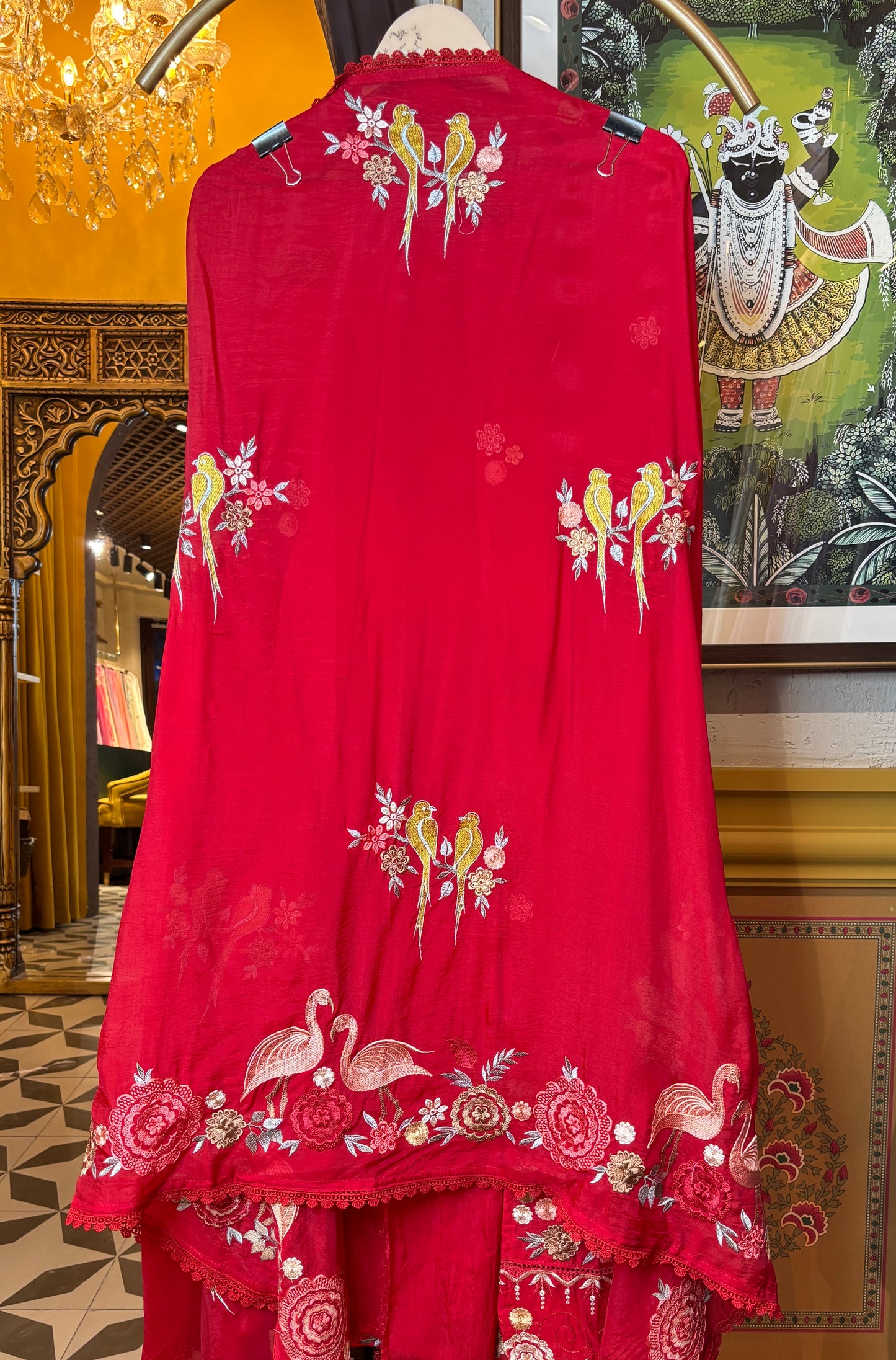 Eira Organza Suit (Red)