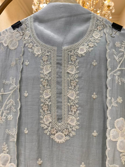 Liora Thread Veil Chanderi Sui