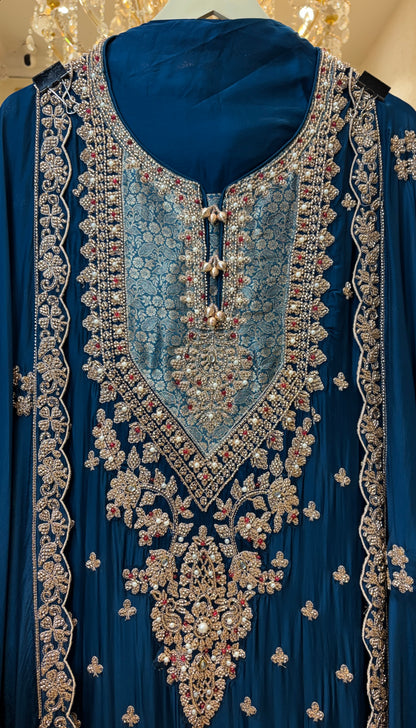 Itrana Silk Organza Suit