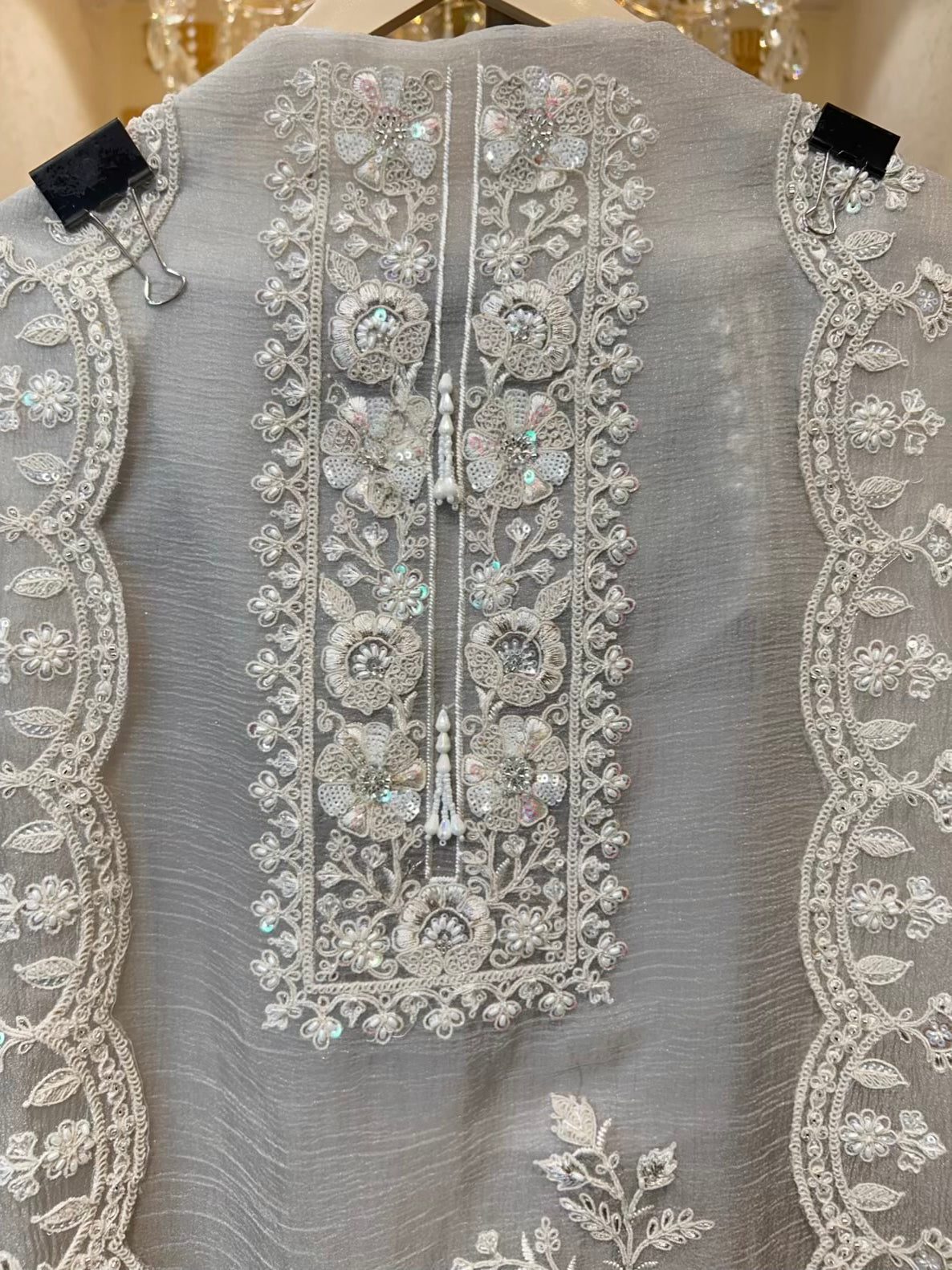 Elzara Crush Tissue Suit (Grey)