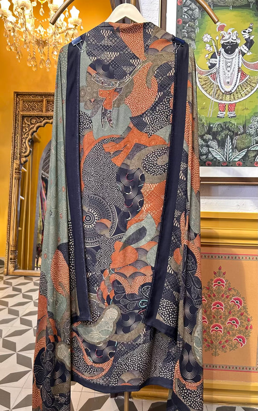 Mahroza Pashmina Suit (Black)