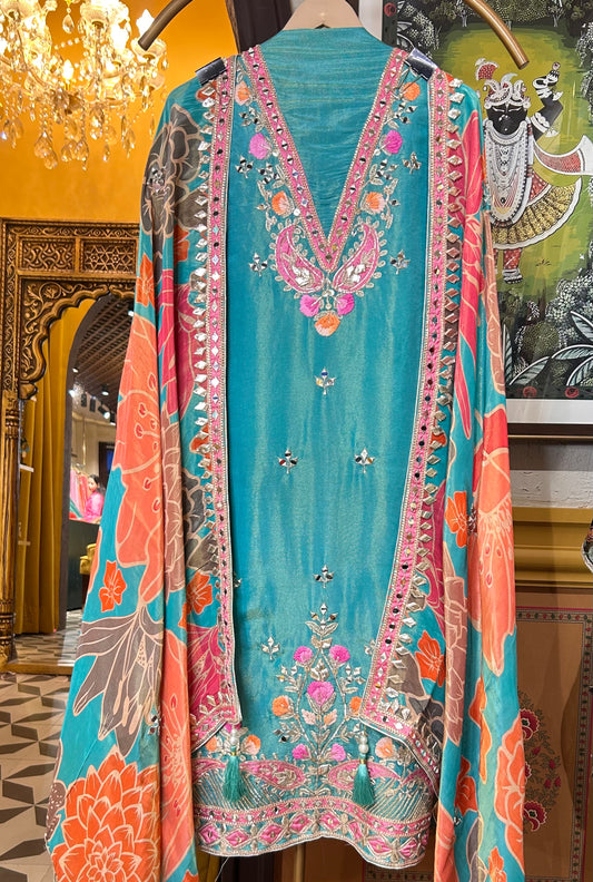 Noor-e-Naqsh (Turquoise)