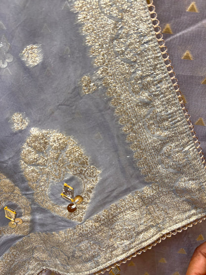 Noor-e-Kashi (Silver Grey)