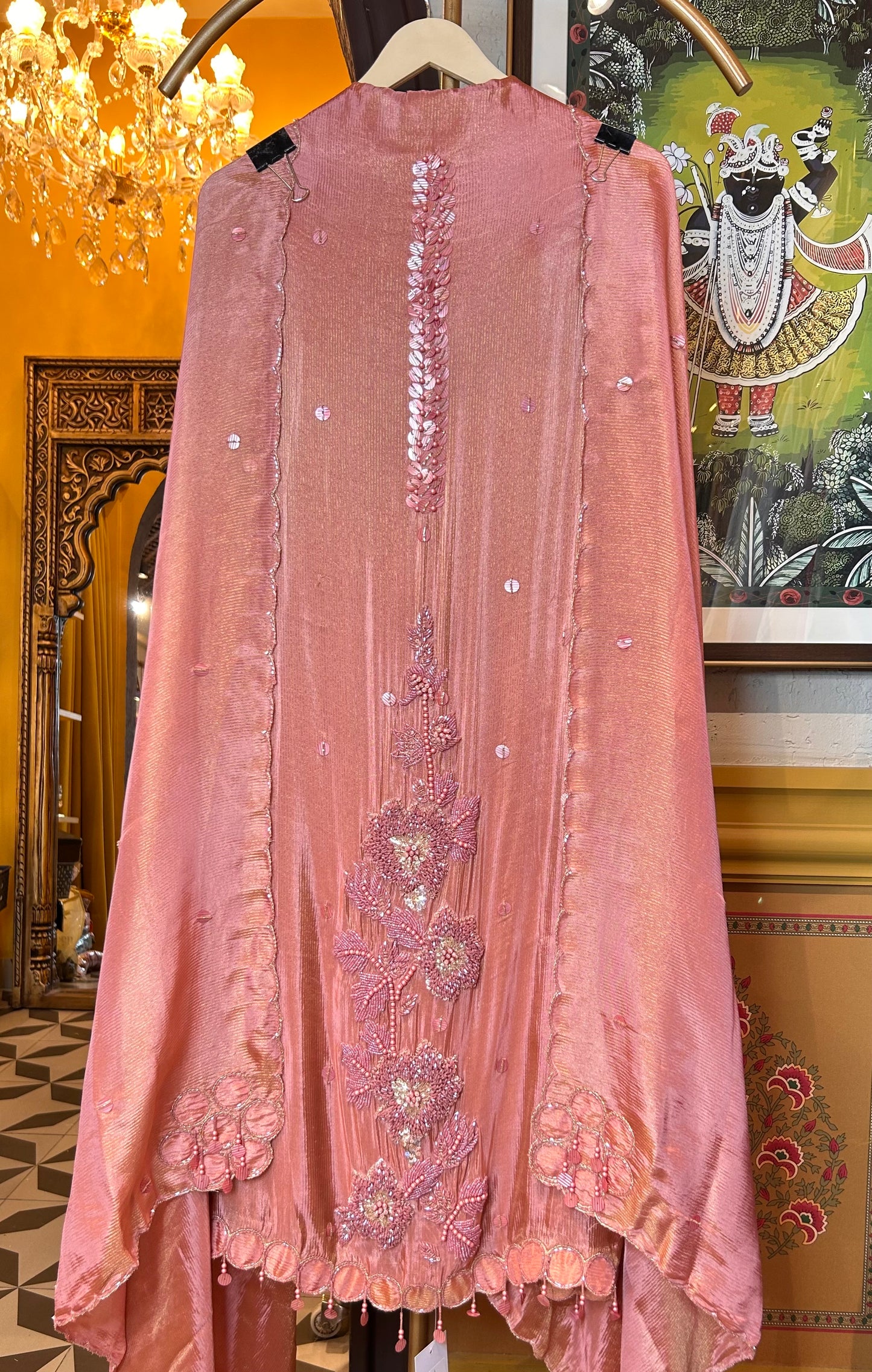 Mehira Organza Suit (Pink)