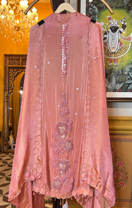 Mehira Organza Suit (Pink)