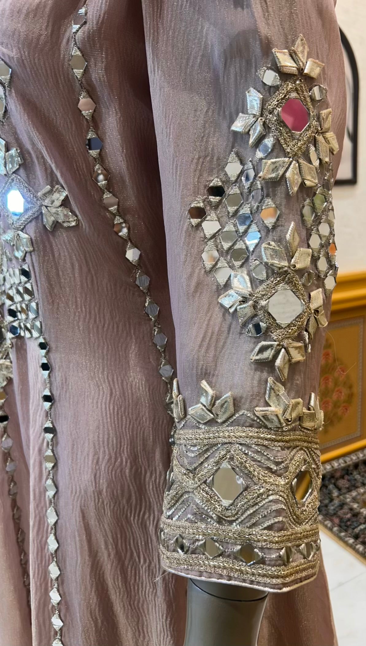 Aaliya Shimmer Noor Anarkali (Pink)