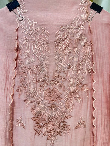 Ishara Mul Naqsh Suit (Peach)