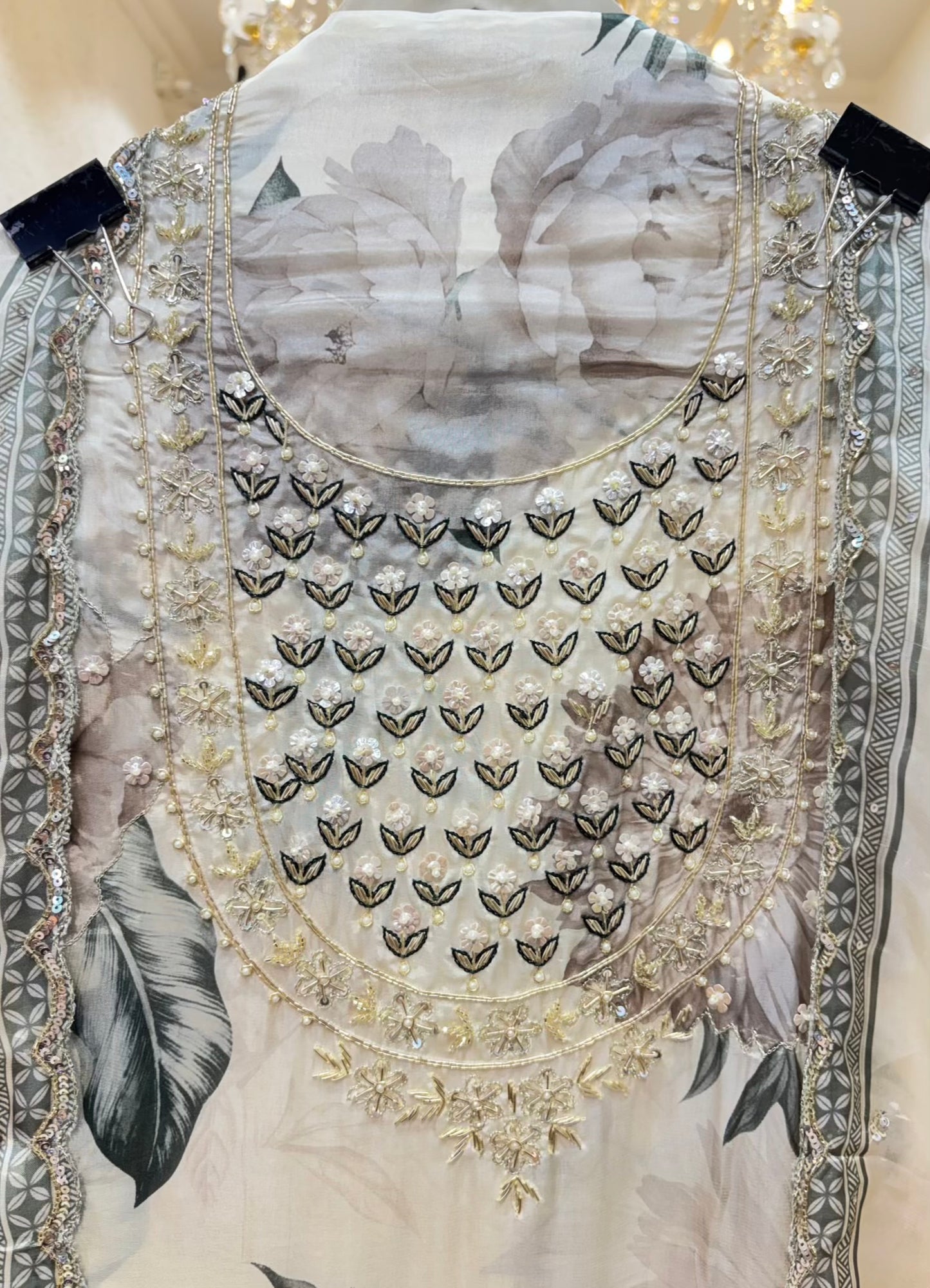 Zareeva Silk Organza Suit