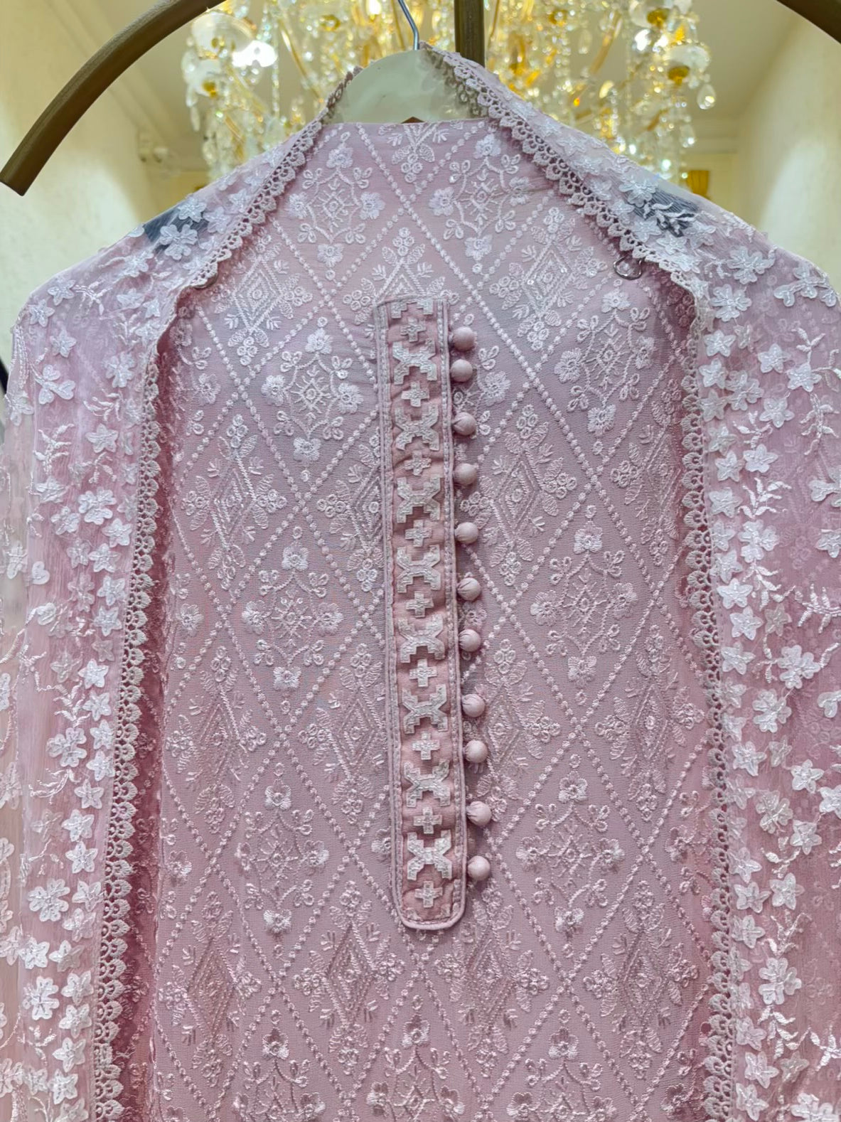 Naira Sequin Georgette Suit