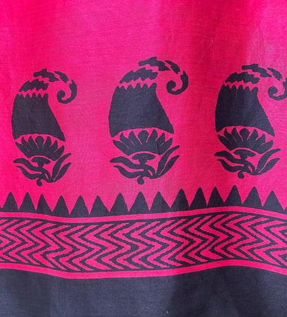 Varnika Maheshwari Suit (Black & Pink)